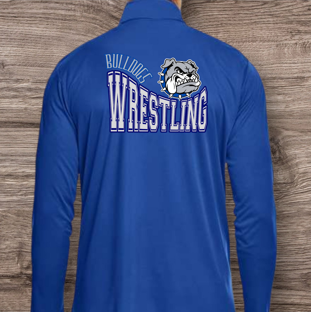 Bulldogs Wrestling 1/4 zip performance