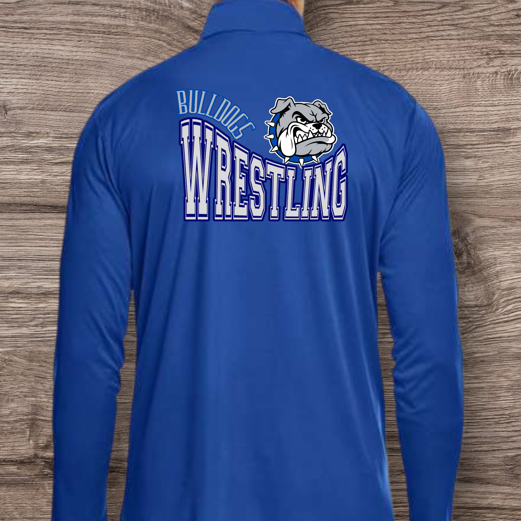 Bulldogs Wrestling 1/4 zip performance