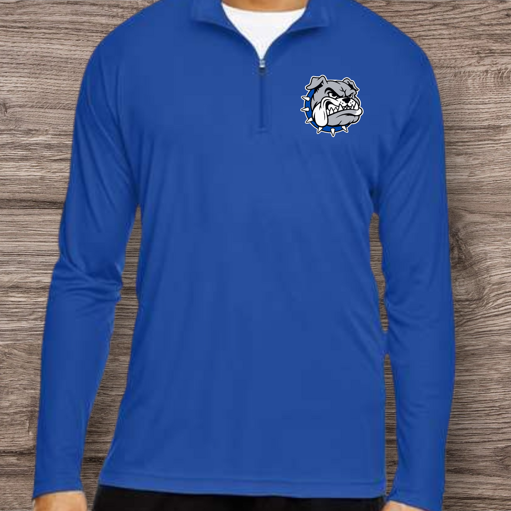 Bulldogs Wrestling 1/4 zip performance