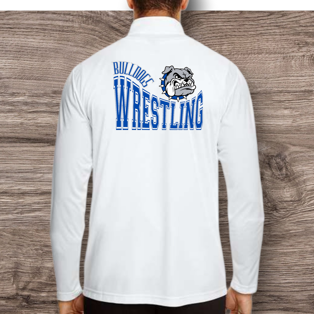 Bulldogs Wrestling 1/4 zip performance