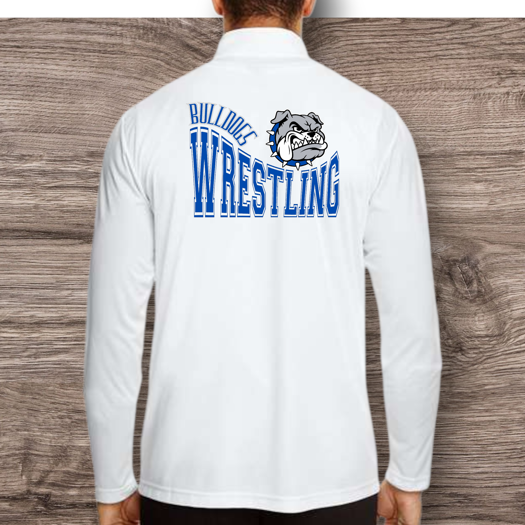 Bulldogs Wrestling 1/4 zip performance