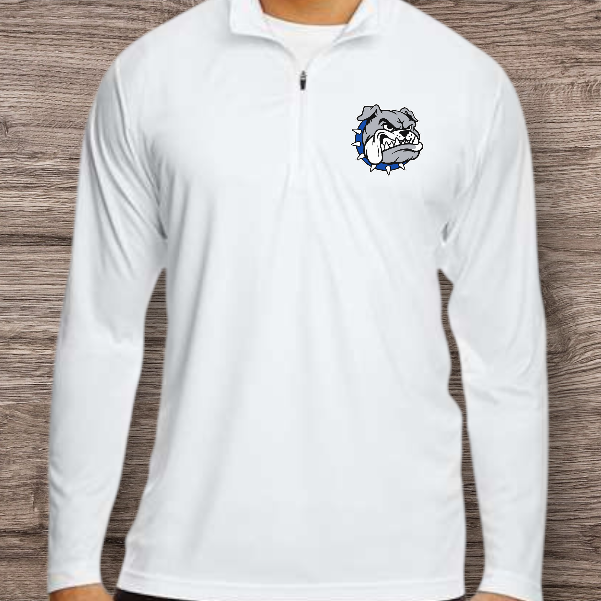 Bulldogs Wrestling 1/4 zip performance
