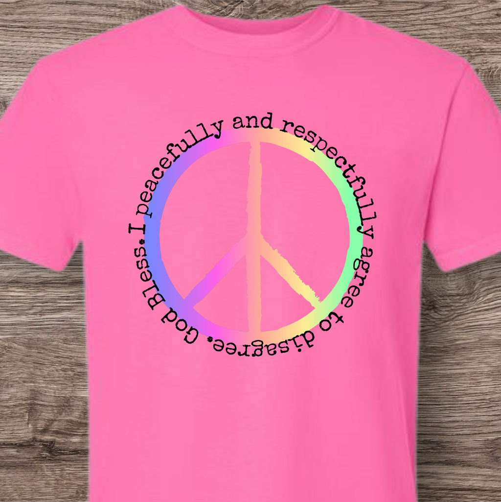 I peacefully and respectfully agree to disagree. God Bless.