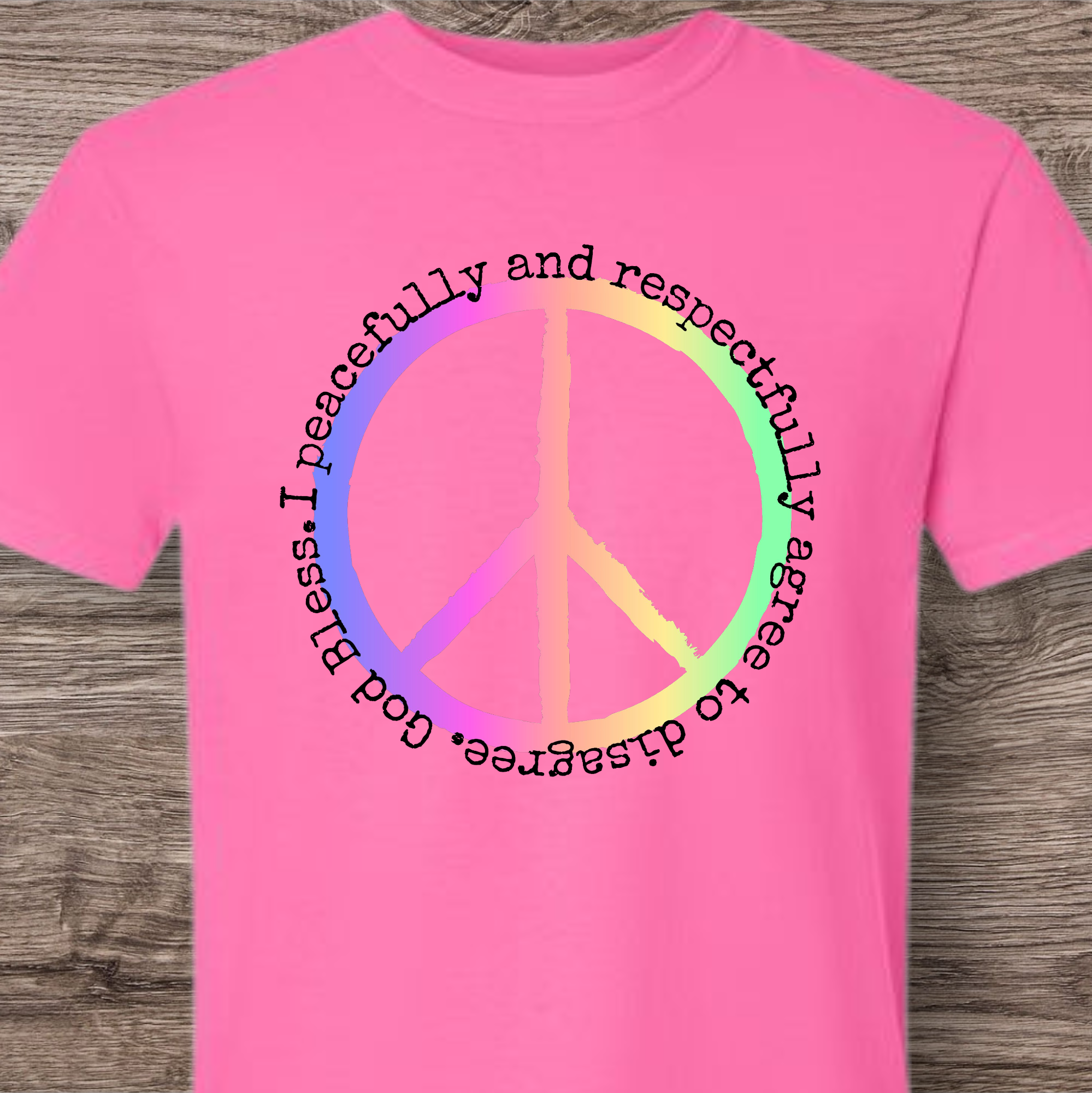 I peacefully and respectfully agree to disagree. God Bless.