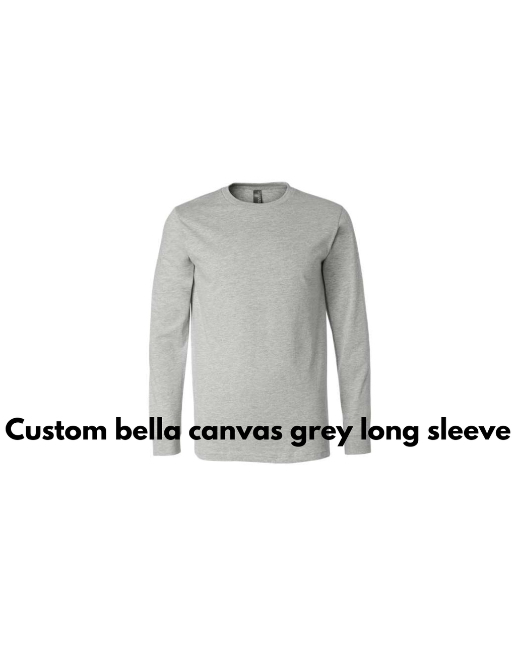 custom tee Heather grey
