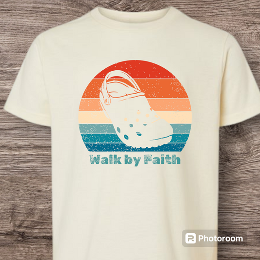 Walk by Faith Crocs