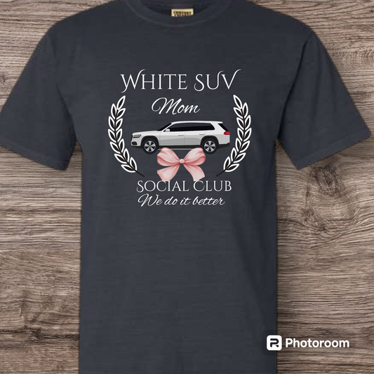 White SUV Mom