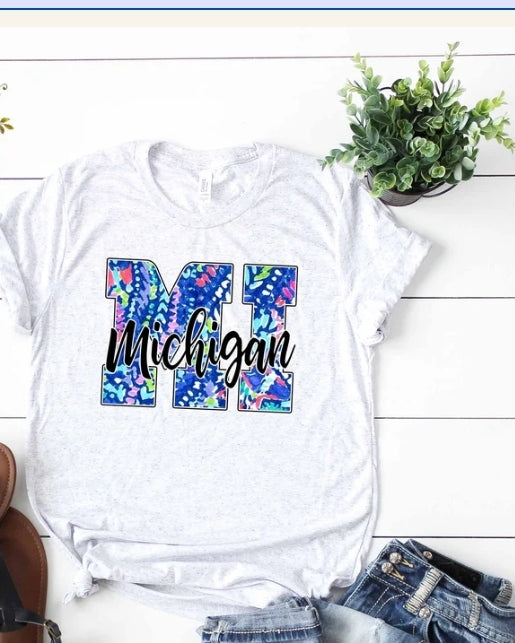 Floral Michigan Shirt