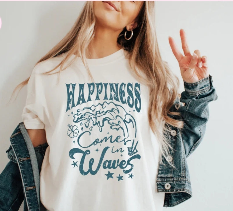 Happiness comes in waves