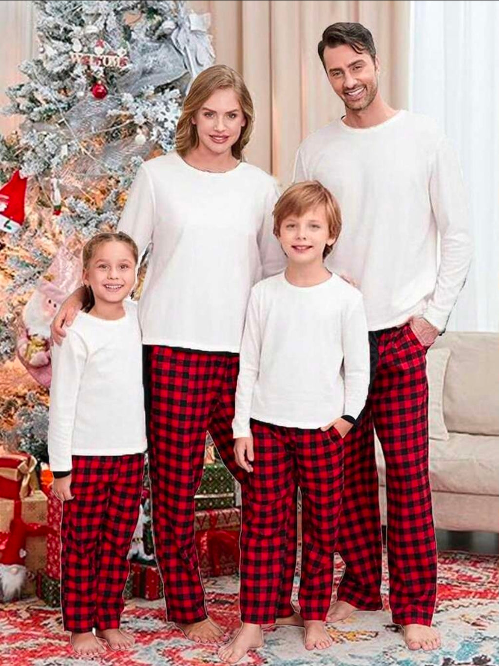 Buffalo plaid custom pjs