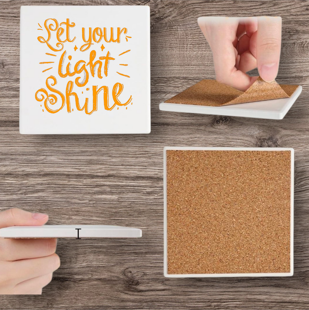 Ceramic Christmas Coasters 4 pk