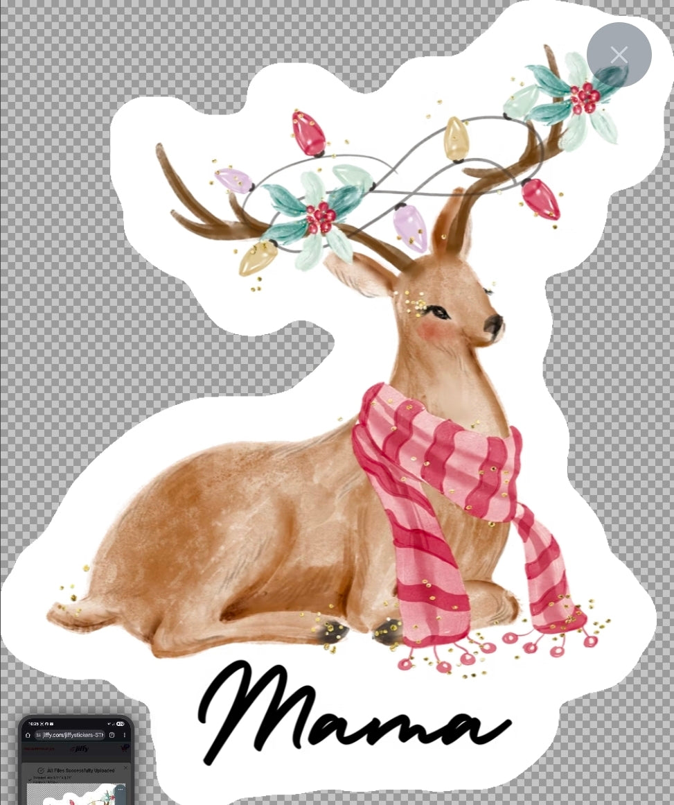 Christmas name tag stickers (10pk)