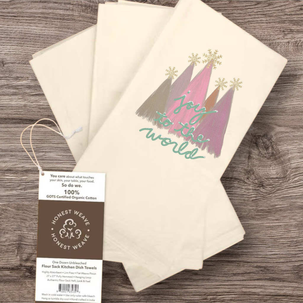 Organic Christmas flour sac towel (Cannot guarantee shipping by Thanksgiving)