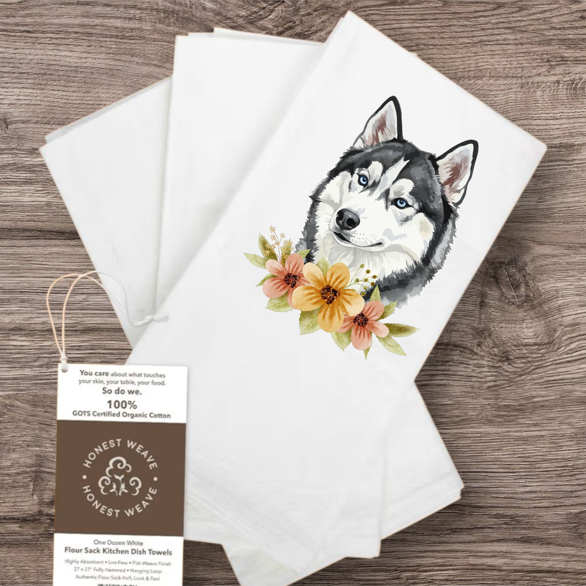 Organic Dog Tea Towels