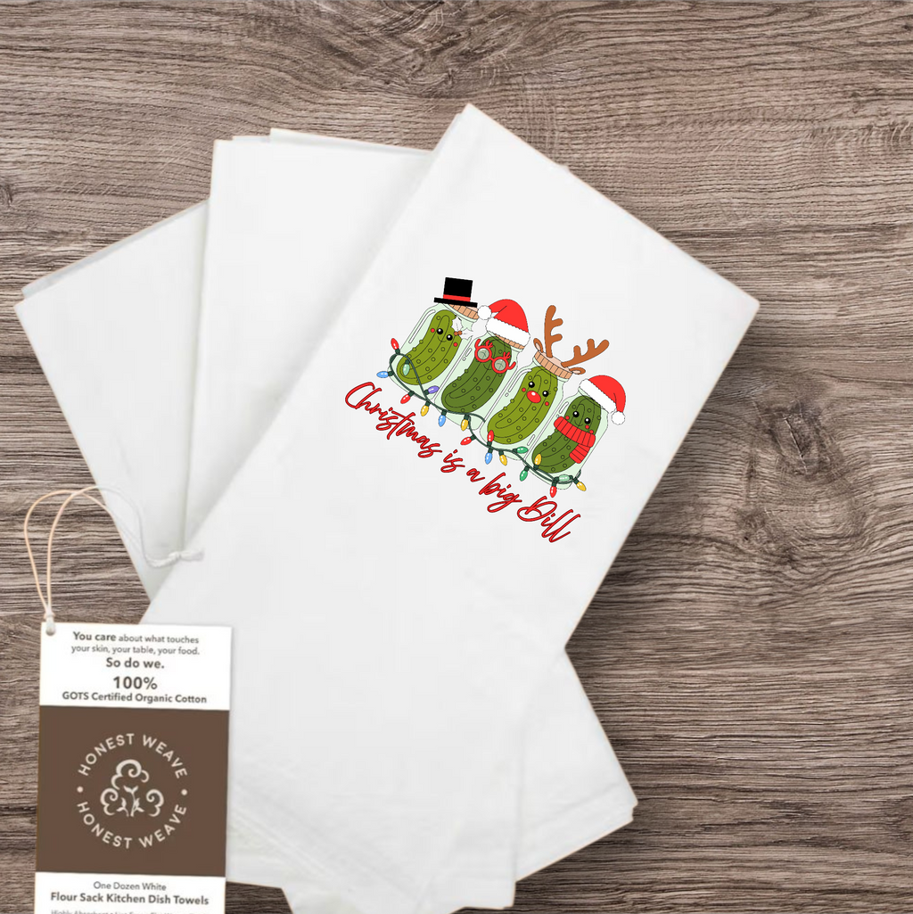 Organic Christmas flour sac towel (Cannot guarantee shipping by Thanksgiving)