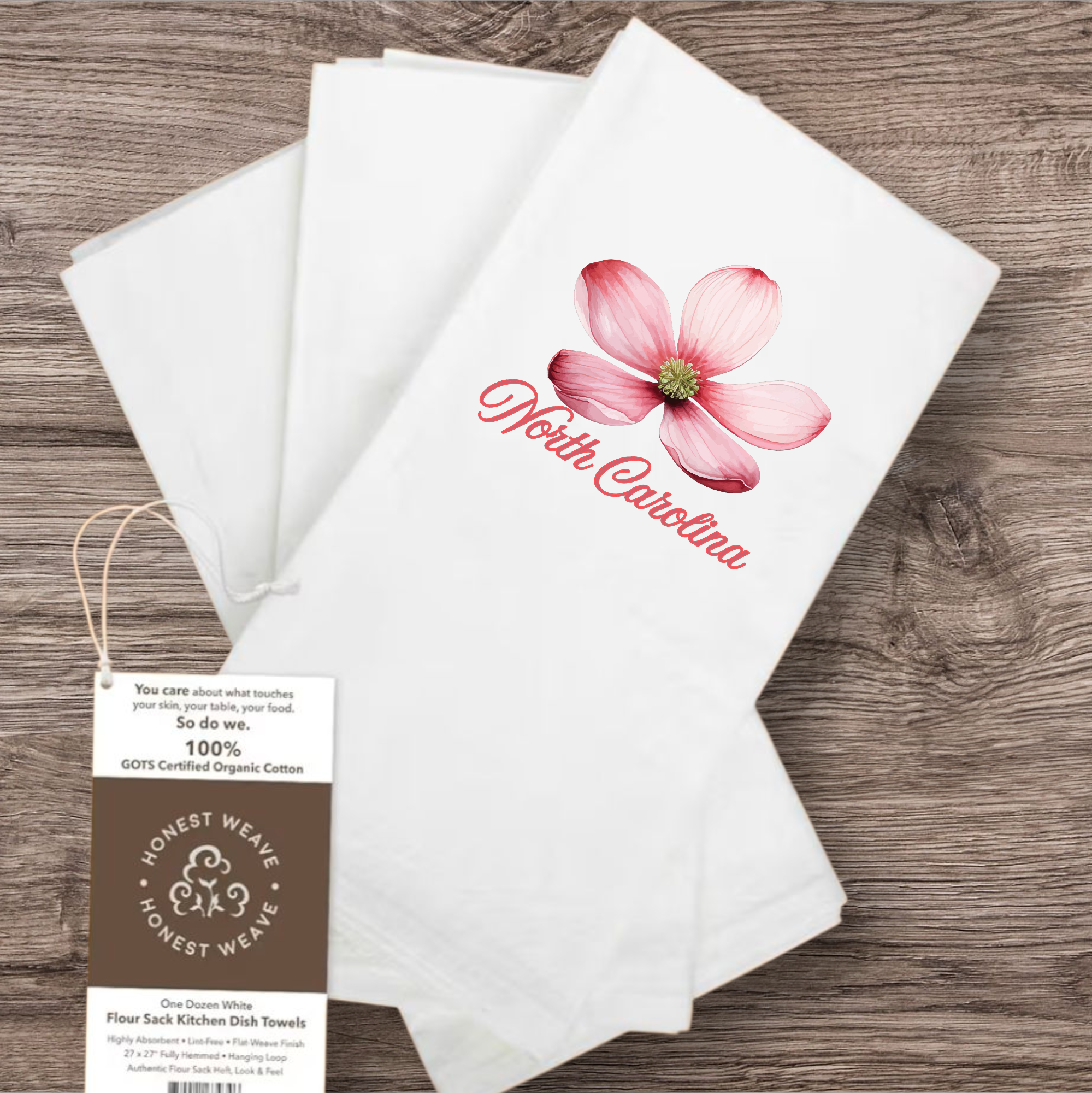 Organic Flour Sac Tea towels States