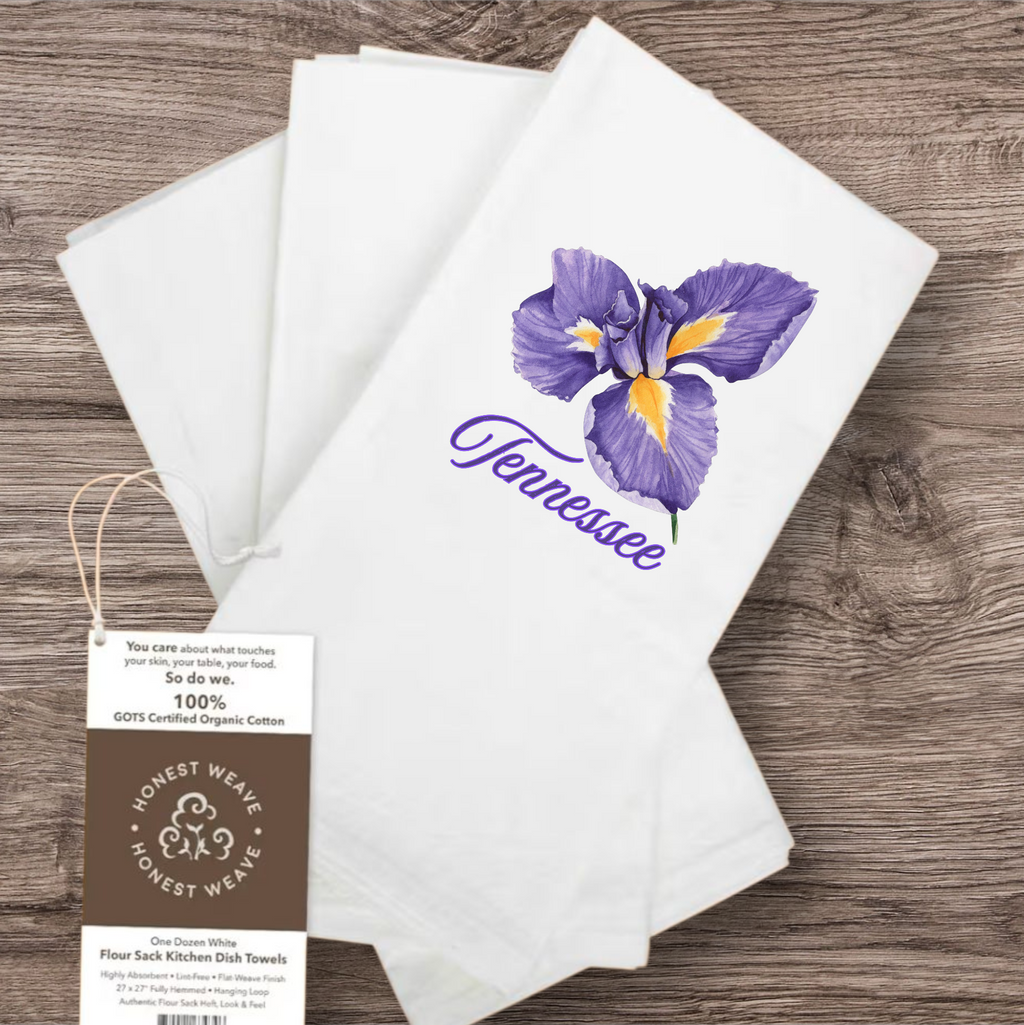 Organic Flour Sac Tea towels States