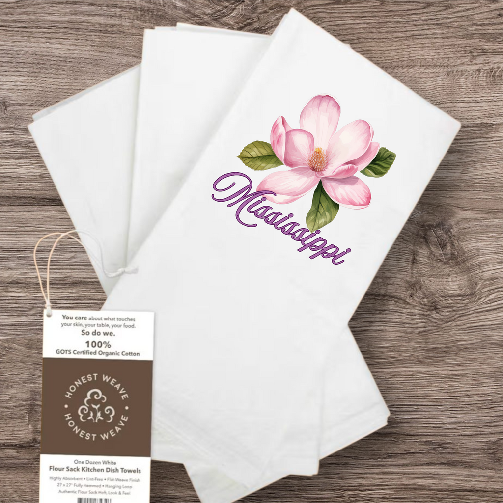 Organic Flour Sac Tea towels States