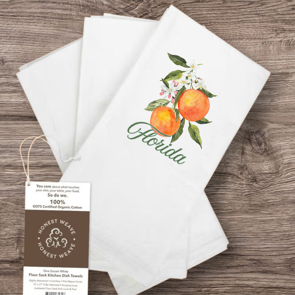 Organic Flour Sac Tea towels States
