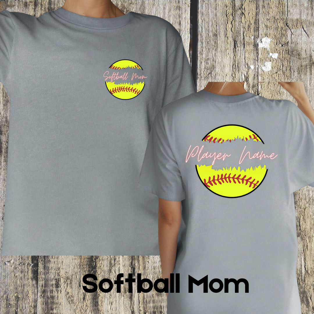 Customizable Softball/Baseball Mom/Dad