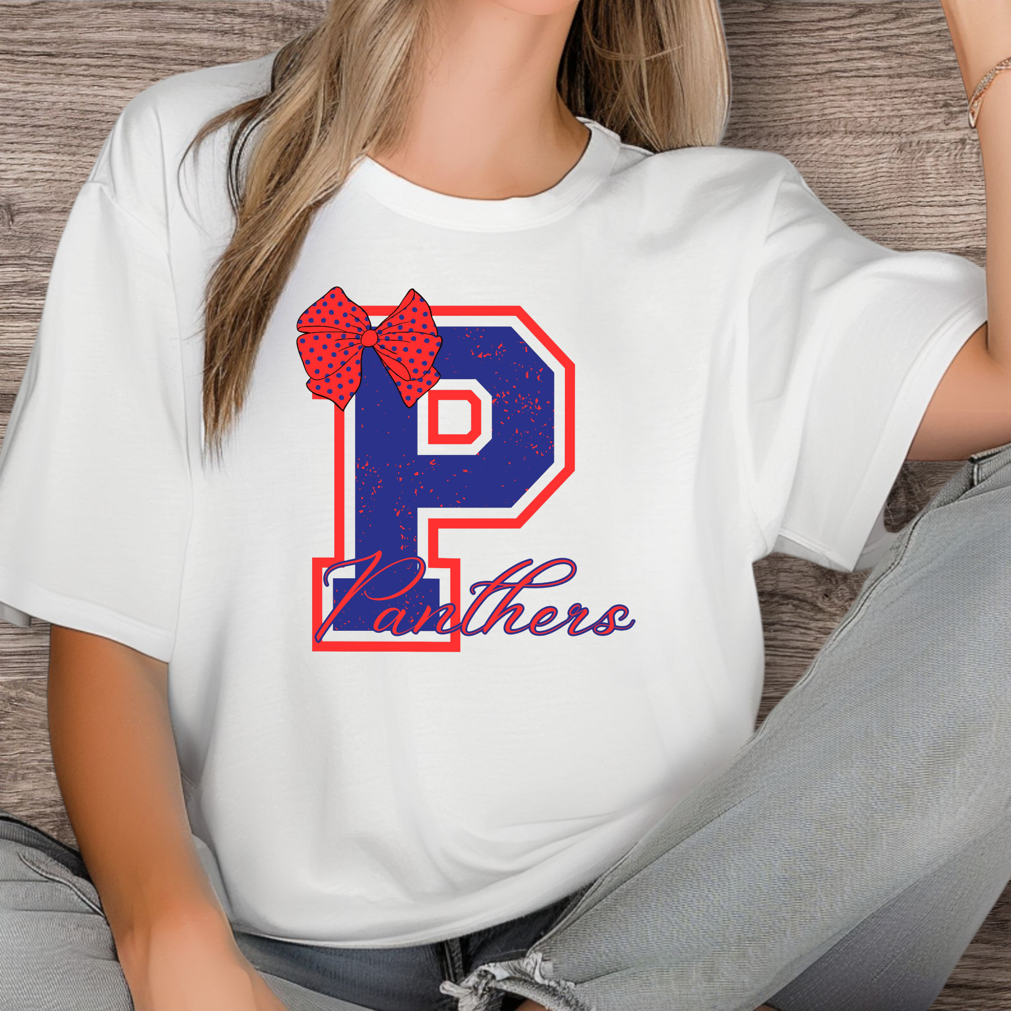 Mascot initial with Bows