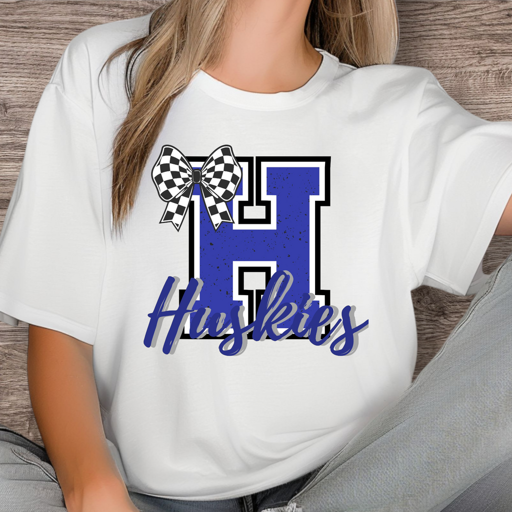 Mascot initial with Bows