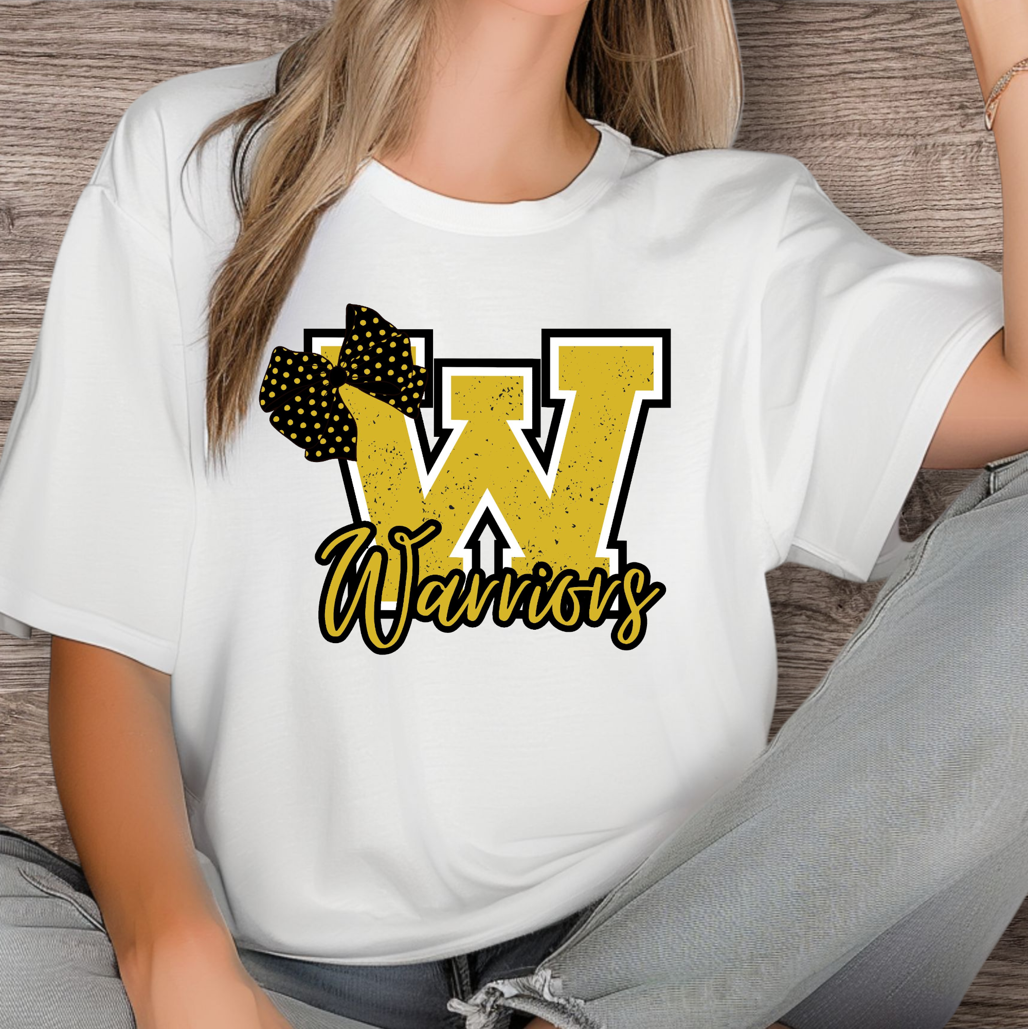 Mascot initial with Bows