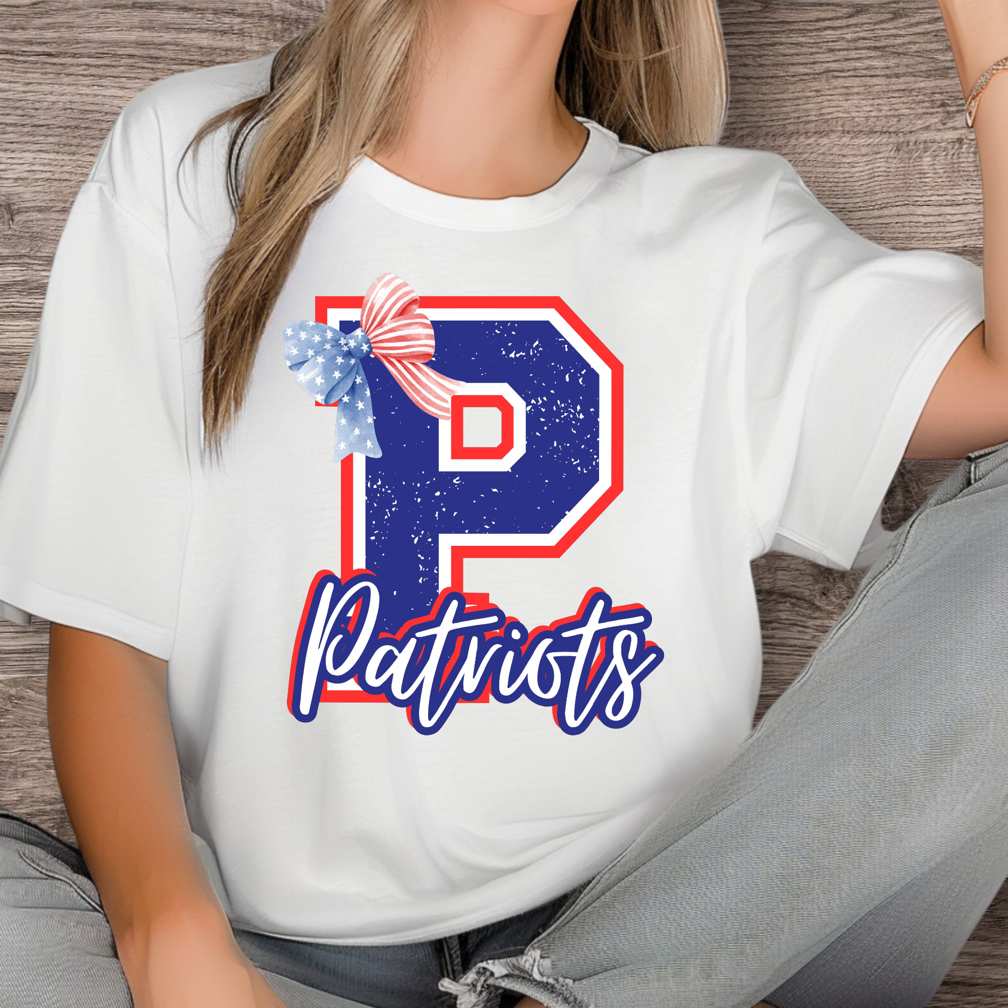 Mascot initial with Bows