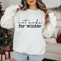 Not made for winter black font