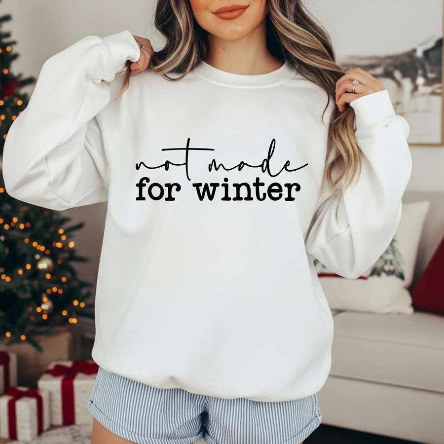 Not made for winter black font