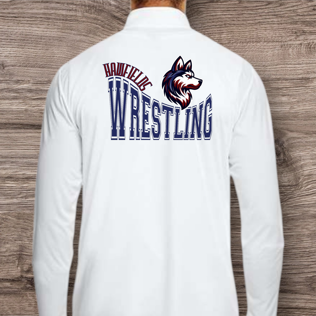 Hawfields wrestling 1/4 zip performance (adult sizes)