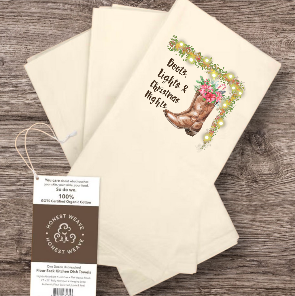 Organic Christmas flour sac towel (Cannot guarantee shipping by Thanksgiving)