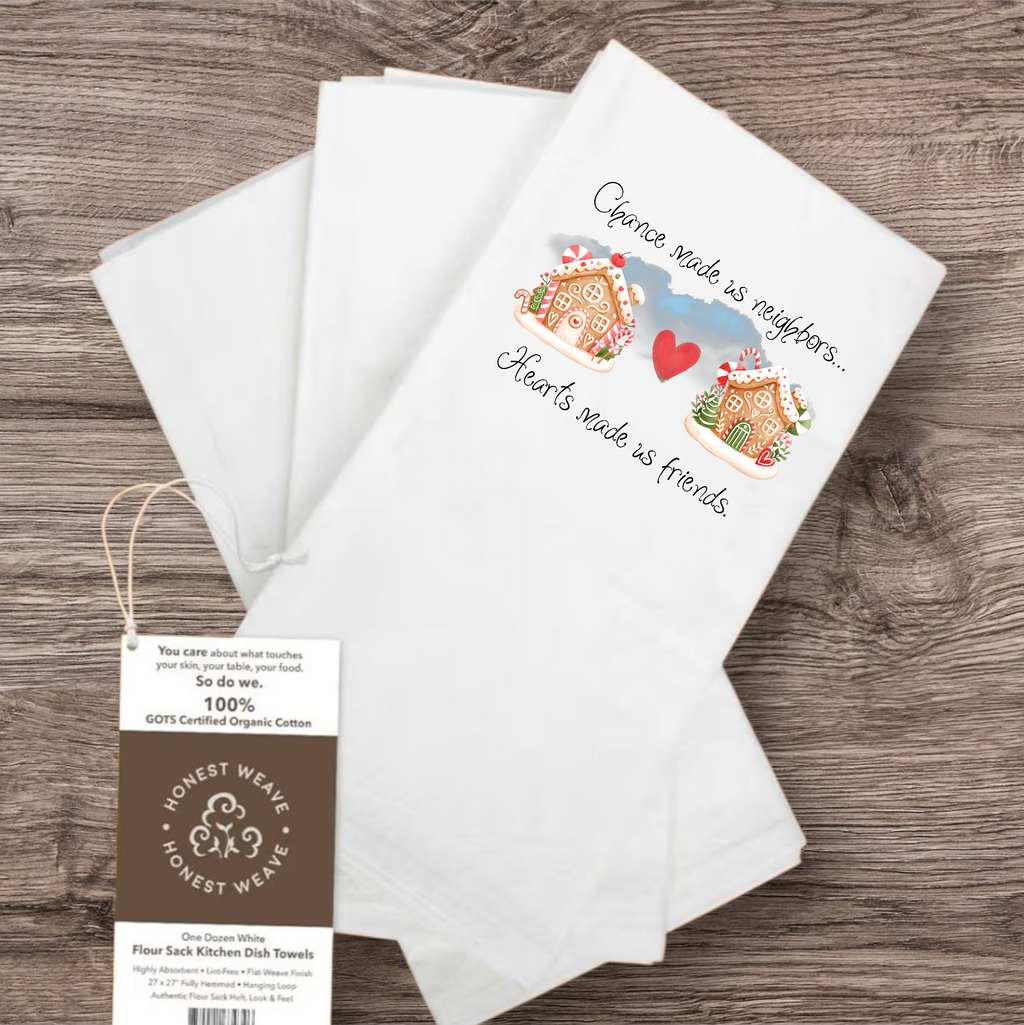 Organic Christmas flour sac towel (Cannot guarantee shipping by Thanksgiving)